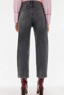 TFP by Tamara Falcó Jeans-Calça jeans cropped de perna larga Cizento