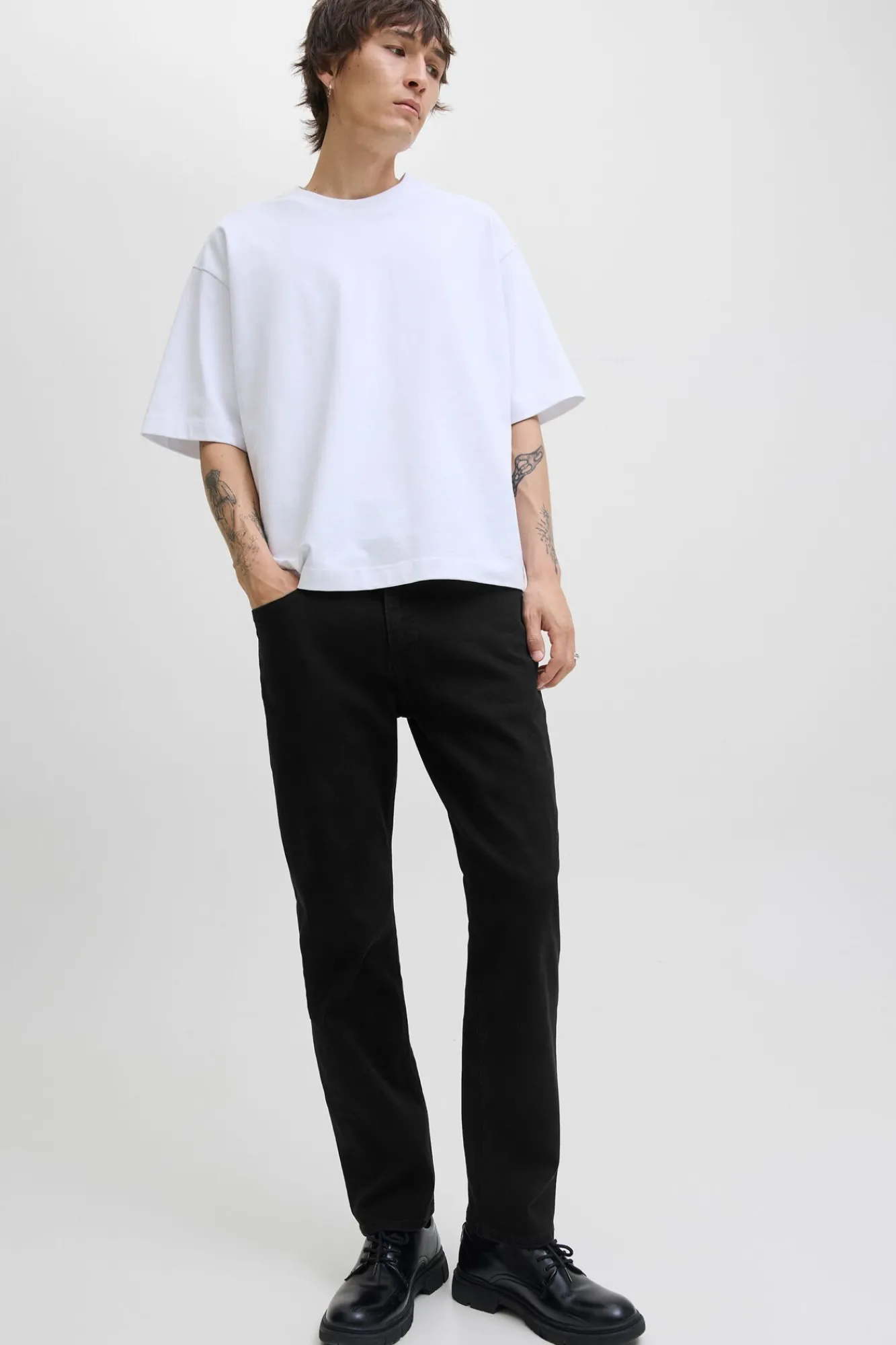 Jack & Jones Jeans-Calça jeans de corte regular preto