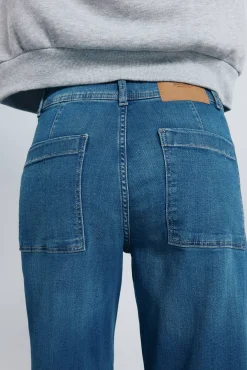 Springfield Jeans-Calça jeans de marinheiro azul