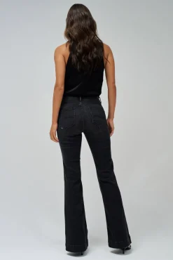 Salsa Jeans Jeans|Calças-Calça jeans flare push-in Faith Preto