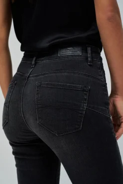 Salsa Jeans Jeans|Calças-Calça jeans flare push-in Faith Preto
