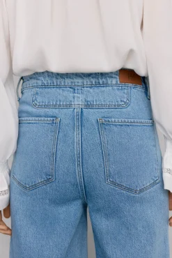 Pedro del Hierro Jeans|Calças-Calça jeans larga Azul