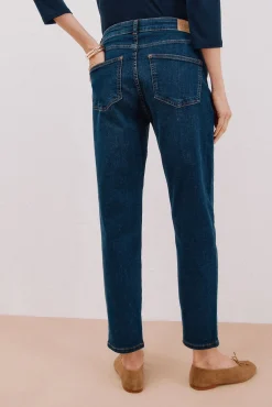 Cortefiel Jeans|Calças-calça jeans mamãe Azul