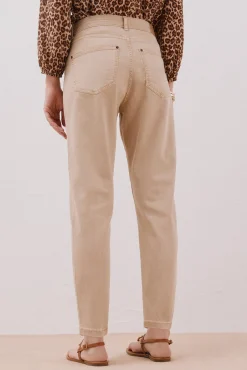 Cortefiel Jeans|Calças-calça jeans mamãe Castanho