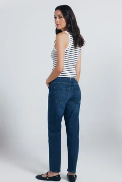 Springfield Jeans-calça jeans mamãe azul