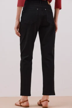 Cortefiel Jeans|Calças-calça jeans mamãe Preto