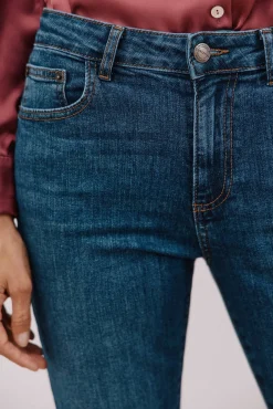 Cortefiel Jeans|Calças-Calça jeans reta Azul