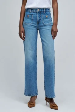 Salsa Jeans Jeans-Calça jeans reta Azul
