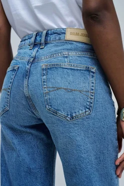 Salsa Jeans Jeans-Calça jeans reta Azul