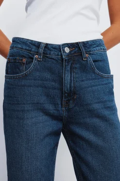 Springfield Jeans-Calça jeans reta azul