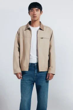 Springfield Jeans-Calça jeans reta com lavagem escura e tingimento excessivo azul