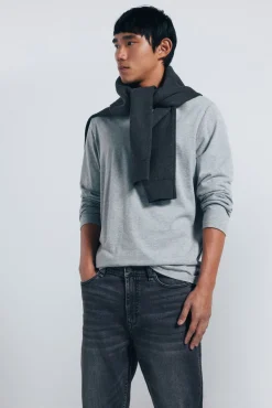 Springfield Jeans-Calça jeans skinny cinza escuro cinzento