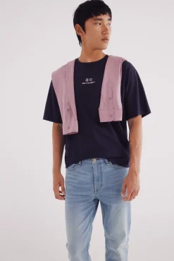 Springfield Jeans-Calça jeans skinny fit tingida azul