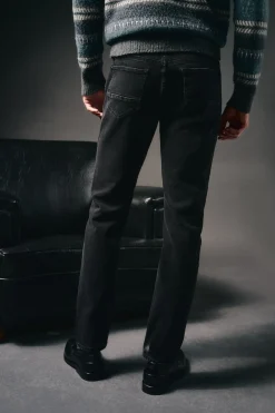 OOTO Jeans|Calças-Calça jeans slim fit Preto