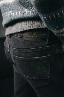 OOTO Jeans|Calças-Calça jeans slim fit Preto