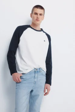 Springfield Jeans-Calça jeans slim fit com lavagem clara azul