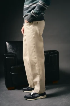 OOTO Jeans|Calças-Calça jeans straight fit Tostado