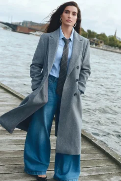 Springfield Jeans-Calça jeans super larga e confortável azul