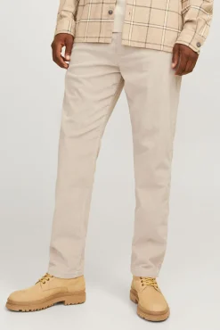 Jack & Jones Calças-Calça jogger de veludo cotelê cinzento