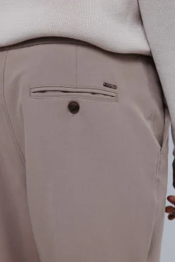 Springfield Calças-Calça jogger esvoaçante cru