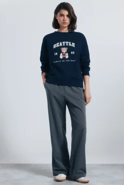 Springfield Calças-Calça jogger larga cinzento