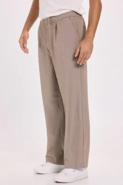 Jack & Jones Calças-Calça largas com pregas Tostado