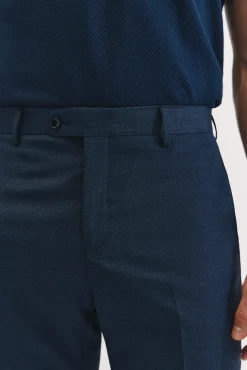 Cortefiel Calças|Calças Clássicas-Calça olho de pássaro Coolmax Azul