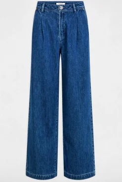 Morgan Jeans|Calças-Calça perna de perna larga Azul