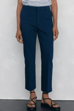 Pedro del Hierro Calças-Calça reta clássica Azul