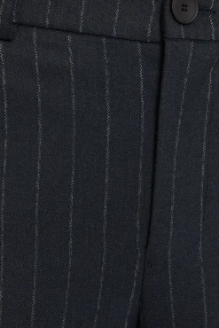 System Action Calças-Calça risca de giz azul