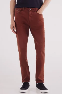 Springfield Calças-Calça slim fit com 5 calça vermelho