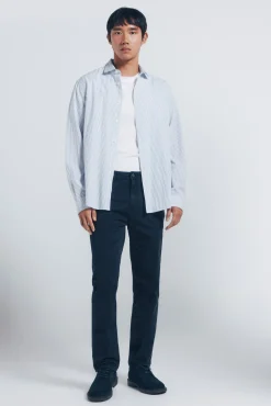 Springfield Calças-Calça slim fit com 5 calça azul