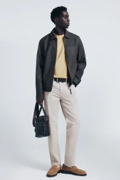 Springfield Calças-Calça slim fit com 5 calça cru