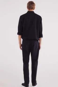 Springfield Calças-Calça slim fit com 5 calça preto