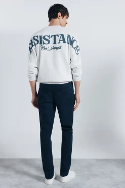 Springfield Calças-Calça slim fit com 5 calça azul