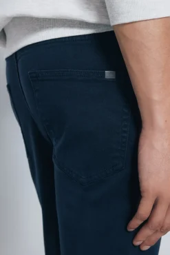 Springfield Calças-Calça slim fit com 5 calça azul