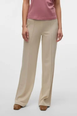 Vero Moda Calças-Calça social elástica Tostado