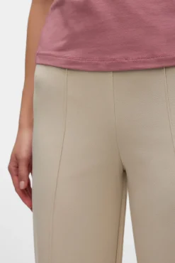 Vero Moda Calças-Calça social elástica Tostado