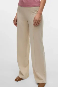 Vero Moda Calças-Calça social elástica Tostado