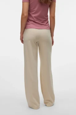 Vero Moda Calças-Calça social elástica Tostado