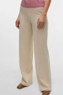 Vero Moda Calças-Calça social elástica Tostado