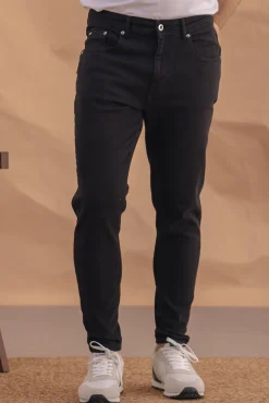 Celopman Jeans|Calças-Calças 5 Bolsos Skinny preto