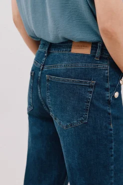 Cortefiel Jeans|Calças-Calças buttons Azul