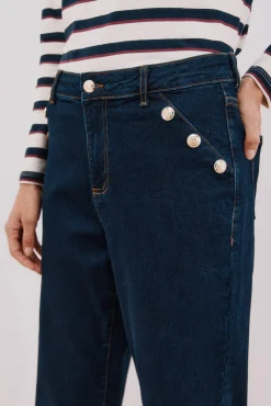 Cortefiel Jeans|Calças-Calças buttons Azul