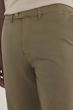 Pedro del Hierro Calças|Chinos-Calças calças chino leves e slim fit premium Verde