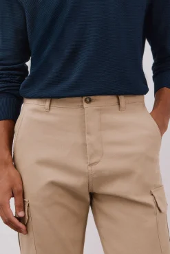 Cortefiel Calças-Calças cargo leves Tostado