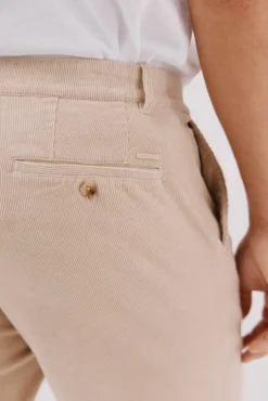 Cortefiel Calças|Chinos-Calças chino bombazina Tostado