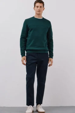 Cortefiel Calças|Chinos-Calças chino comfort regular fit Azul