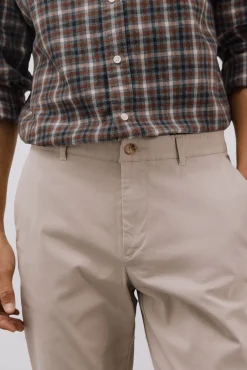 Cortefiel Calças|Chinos-Calças chino comfort regular fit Tostado