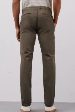 Cortefiel Calças|Chinos-Calças chino leves corte slim Verde
